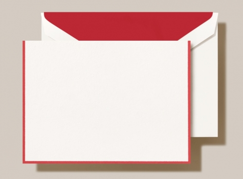 Red Bordered Pearl White Notes